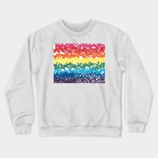 LGBTQ+ PRIDE Flag Painted Swirls Design Crewneck Sweatshirt